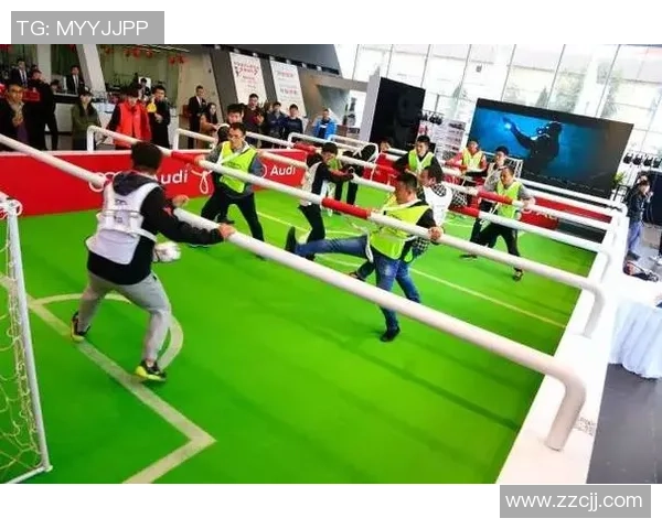 球星挑战桌上足球技艺大比拼 展现超凡操作与趣味对抗